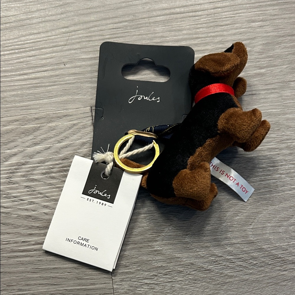 SALE🎈4/$10🎈Joules Brown and Black Dog Keyring